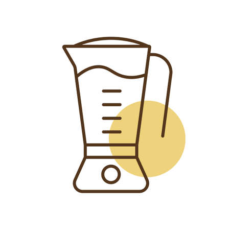 Electric blender vector icon. Kitchen appliance. Graph symbol for cooking web site design, logo, app, UIのイラスト素材