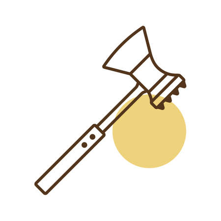 Meat hammer vector icon. Kitchen appliance. Graph symbol for cooking web site design, logo, app, UIのイラスト素材