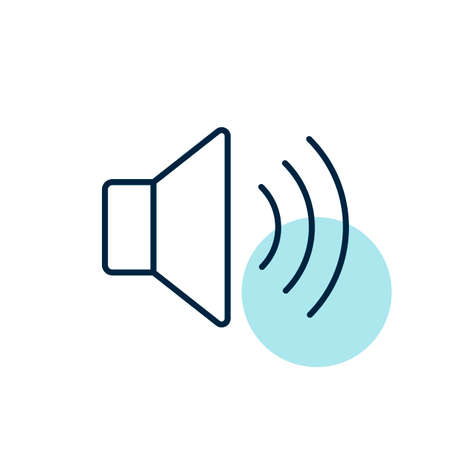 Max volume high vector flat icon. Graph symbol for music and sound web site and apps design, logo, app, UIのイラスト素材