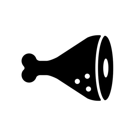 Pork gammon vector glyph icon food meat. Barbecue and bbq grill sign. Graph symbol for cooking web site and apps design, logo, app, UIのイラスト素材