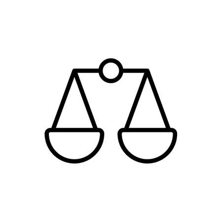 Scales icon. E-commerce sign. Graph symbol for your web site design, logo, app, UI. Vector illustration, EPS10.のイラスト素材