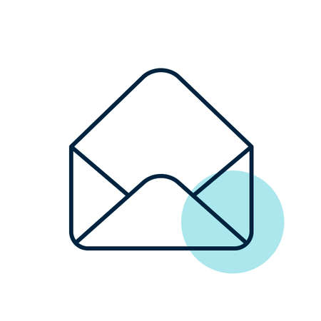 Open envelope vector icon. E-commerce sign. Graph symbol for your web site design, logo, app, UI. Vector illustration, EPS10.のイラスト素材