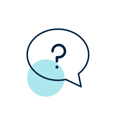 Speech bubble with question mark icon. E-commerce sign. Graph symbol for your web site design, logo, app, UI. Vector illustration, EPS10.のイラスト素材