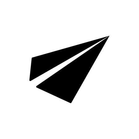 Paper plane, message flat glyph icon. E-commerce sign. Graph symbol for your web site design, logo, app, UI. Vector illustration, EPS10.のイラスト素材