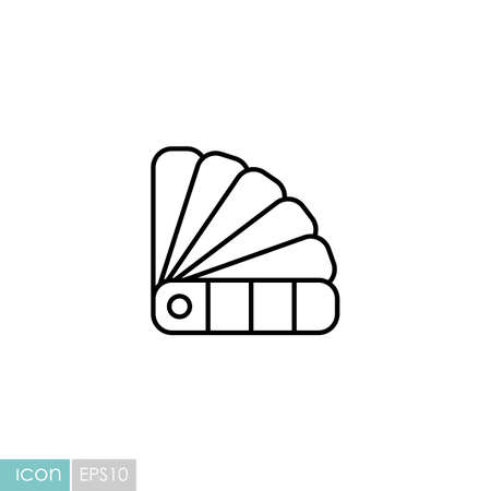 Paper color palette vector flat icon. Construction, repair and building. Graph symbol for your web site design, logo, app, UIのイラスト素材
