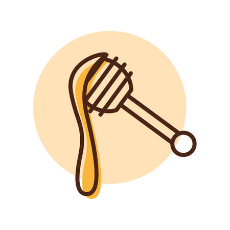 Honey dipper icon. Farm animal sign. Graph symbol for your web site design, logo, app, UI. Vector illustrationのイラスト素材