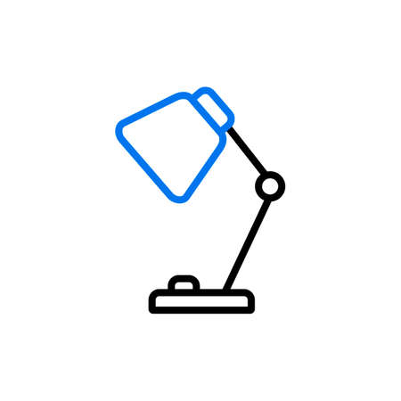 Table Lamp outline icon. Workspace sign. Graph symbol for your web site design, logo, app, UI. Vector illustration, EPS10.のイラスト素材