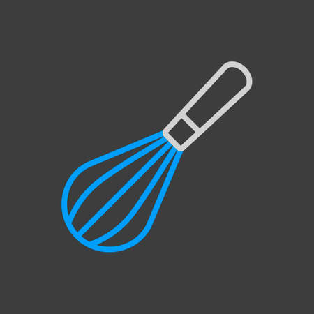 Balloon whisk for mixing and whisking vector icon. Kitchen appliance. Graph symbol for cooking web site design, logo, app, UIのイラスト素材