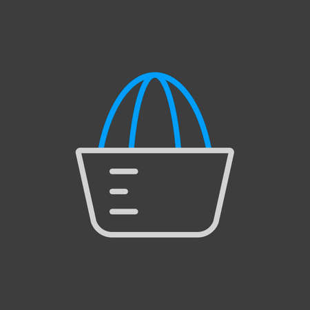 Lemon squeezer vector icon. Kitchen appliance. Graph symbol for cooking web site design, logo, app, UIのイラスト素材