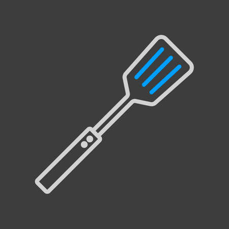 Kitchen spatula vector icon. Kitchen appliance. Graph symbol for cooking web site design, logo, app, UIのイラスト素材