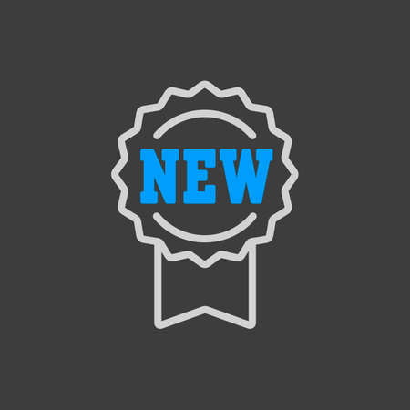 New tag and ribbons vector icon. E-commerce sign. Graph symbol for your web site design, logo, app, UIのイラスト素材