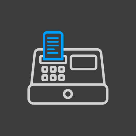 Cash machine icon. E-commerce sign. Graph symbol for your web site design, logo, app, UI. Vector illustration, EPS10.のイラスト素材