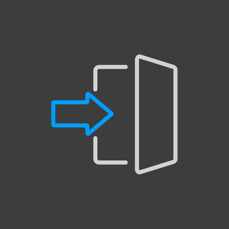 Login icon in trendy flat style. E-commerce sign. Graph symbol for your web site design, logo, app, UI. Vector illustration, EPS10.のイラスト素材