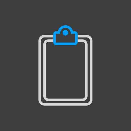 Clipboard outline icon. Workspace sign. Graph symbol for your web site design, logo, app, UI. Vector illustration, EPS10.のイラスト素材