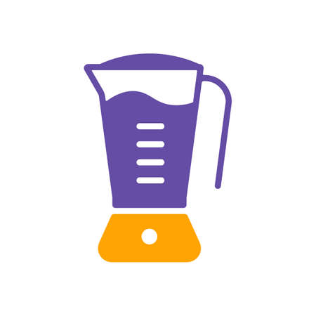 Electric blender vector glyph icon. Kitchen appliance. Graph symbol for cooking web site design, logo, app, UIのイラスト素材
