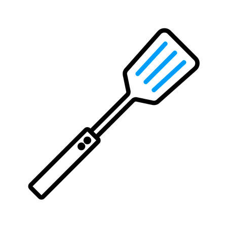 Kitchen spatula vector icon. Kitchen appliance. Graph symbol for cooking web site design, logo, app, UIのイラスト素材