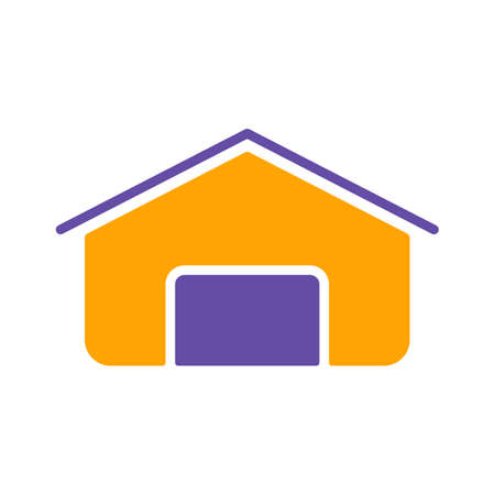 Barn glyph icon. Farm animal sign. Graph symbol for your web site design, logo, app, UI. Vector illustrationのイラスト素材