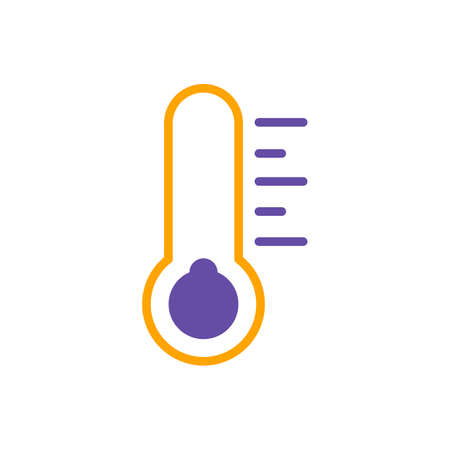 Thermometer cold vector glyph icon. Meteorology sign. Graph symbol for travel, tourism and weather web site and apps design, logo, app, UIのイラスト素材