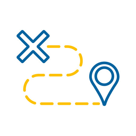 Route vector icon. Navigation sign. Graph symbol for travel and tourism web site and apps design,...
