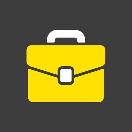 Briefcase vector glyph icon. Business sign. Graph symbol for your web site design, app, UI. Vector illustration.のイラスト素材