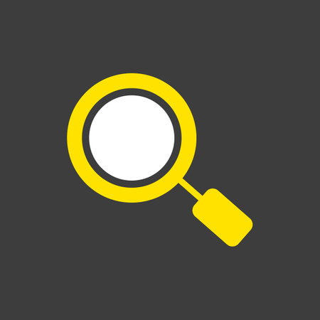 Search magnifier glyph icon. Magnifying glass symbol. Zoom pictogram. E-commerce sign. Graph symbol for your web site design, logo, app, UIのイラスト素材
