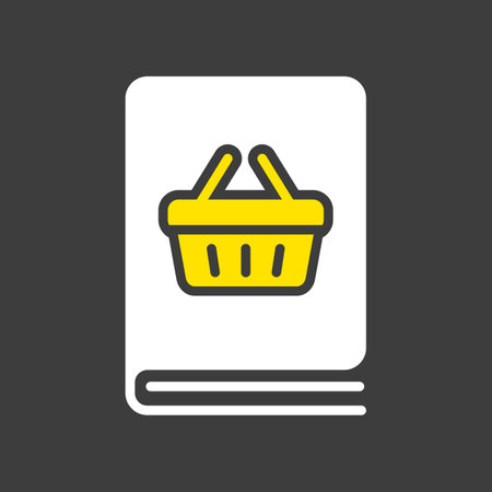 Catalog product vector glyph icon. E-commerce sign. Graph symbol for your web site design, logo, app, UIのイラスト素材