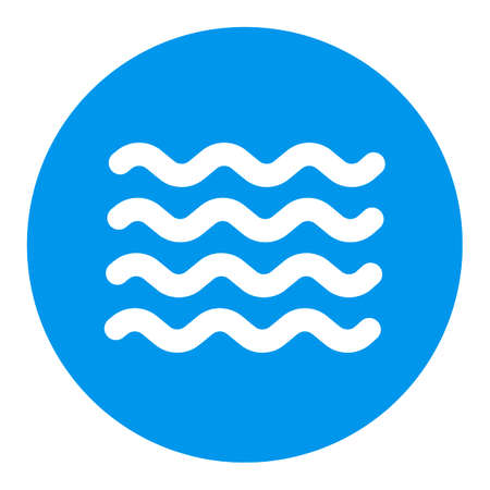 Sea wave vector glyph isolated icon. nature sign. Graph symbol for travel and tourism web site and apps design, logo, app, UIのイラスト素材