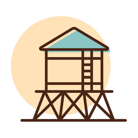 water tower icon. agriculture sign. Graph symbol for your web site design, logo, app, UI. Vector illustration, EPS10.のイラスト素材