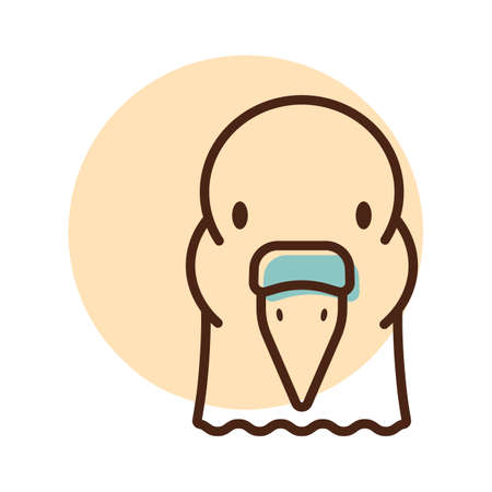 Dove icon. Animal head vector symbol. agriculture sign. Graph symbol for your web site design, logo, app, UI. EPS10.のイラスト素材