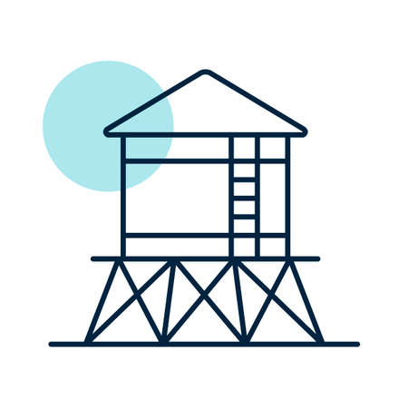 Water tower isolated icon. agriculture sign. Graph symbol for your web site design, logo, app, UI. Vector illustration, EPS10.のイラスト素材