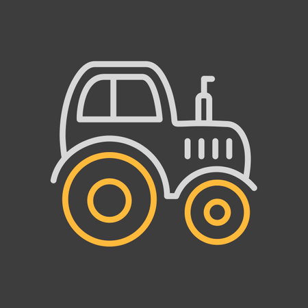 tractor icon. farmer machine. agriculture sign. Graph symbol for your web site design, logo, app, UI. Vector illustration, EPS10.のイラスト素材