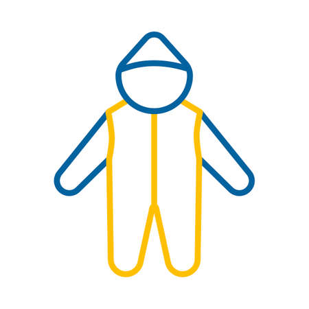 Baby bodysuit isolated vector icon. Baby Romper. Graph symbol for children and newborn babies web site and apps design, logo, app, UIのイラスト素材