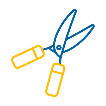 Garden shears vector icon, hedge shears sign. Graph symbol for agriculture, garden and plants web site and apps design, logo, app, UIのイラスト素材