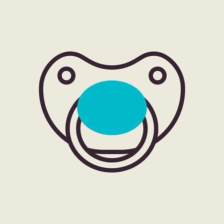 Baby dummy teat vector icon. Graph symbol for children and newborn babies web site and apps design,...