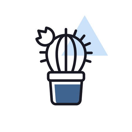 Cactus outline icon. workspace sign. Graph symbol for your web site design, logo, app, UI. Vector illustration, EPS10.のイラスト素材