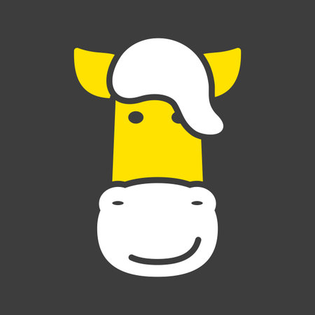 Horse glyph icon isolated on the black. Farm animals vector illustration. agriculture sign. Graph symbol for your web site design, logo, app, UI. EPS10.のイラスト素材