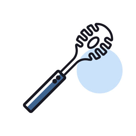 Kitchenware spaghetti spoon vector icon. kitchen appliances. Graph symbol for cooking web site design, logo, app, UIのイラスト素材