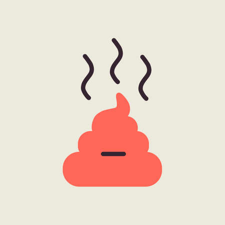 Pile of poo vector isolated icon. pet animal sign. Graph symbol for pet and veterinary web site and apps design, logo, app, UIのイラスト素材