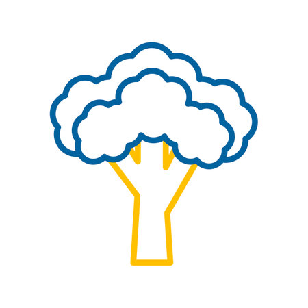 Broccoli isolated design vector icon. vegetable sign. Graph symbol for food and drinks web site, apps design, mobile apps and print media, logo, UIのイラスト素材