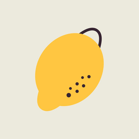 Lemon vector icon. Graph symbol for food and drinks web site, apps design, mobile apps and print media, logo, UIのイラスト素材