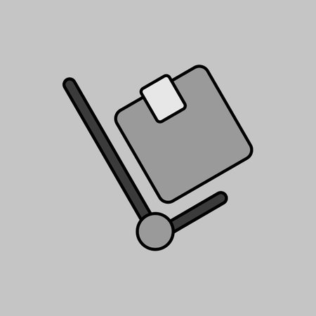 Hand truck icon. E-commerce sign. Graph symbol for your web site design, logo, app, UI. Vector illustration.のイラスト素材