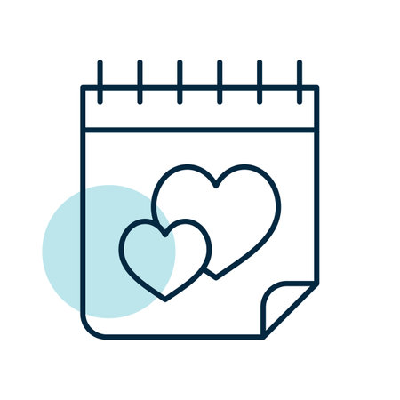 Wedding calendar chalk isolated icon. Vector illustration, romance elements. Sticker, patch, badge, card for marriage, valentineのイラスト素材