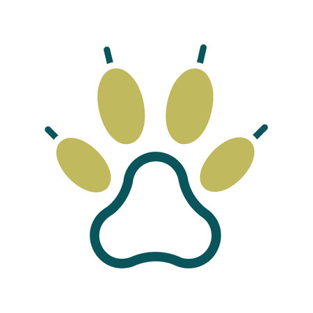 Predatory paw vector icon. Pet animal sign. Graph symbol for pet and veterinary web site and apps design, logo, app, UIのイラスト素材