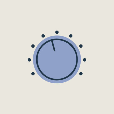 Volume knob vector icon. Music sign. Graph symbol for music and sound web site and apps design, logo, app, UIのイラスト素材