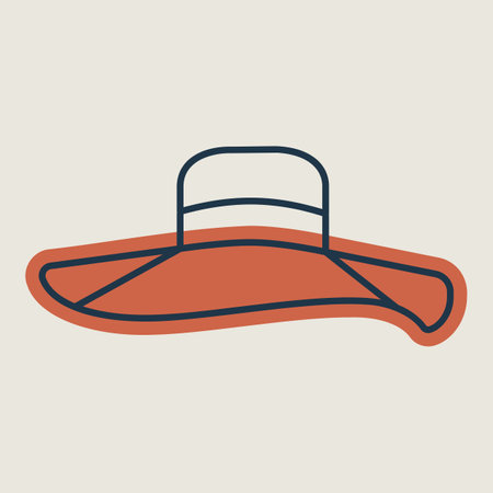 Woman summer hat vector icon. Girl beach sunhat. Summer sign. Graph symbol for travel and tourism web site and apps design, logo, app, UIのイラスト素材