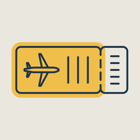 Ticket plane vector isolated icon. Summer sign. Graph symbol for travel and tourism web site and apps design, logo, app, UIのイラスト素材