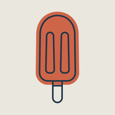 Popsicle vector icon. Fast food sign. Graph symbol for cooking web site and apps design, logo, app, UIのイラスト素材
