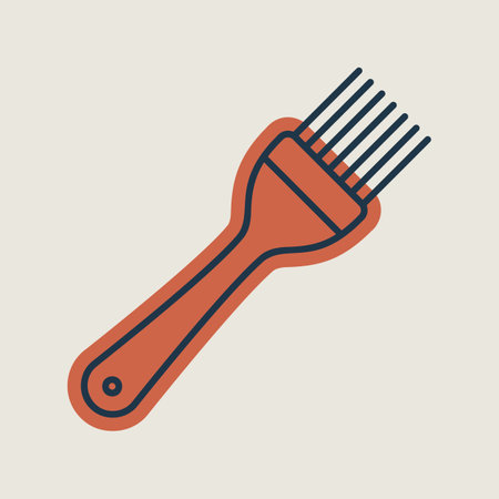 Silicone cooking brush vector icon. Kitchen appliances. Graph symbol for cooking web site design, logo, app, UIのイラスト素材