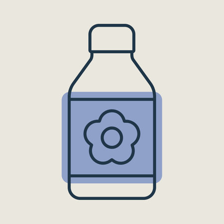 Garden packing bottle of fertilizer vector icon. Graph symbol for agriculture, garden and plants web site and apps design, logo, app, UIのイラスト素材
