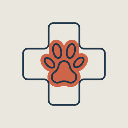 Veterinary vector isolated icon. Pet animal sign. Graph symbol for pet and veterinary web site and apps design, logo, app, UIのイラスト素材